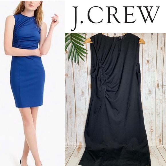J. Crew Dresses & Skirts - J. CREW Ruched ponte sheath dress LBD